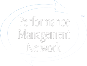 performance mangaement network logo white