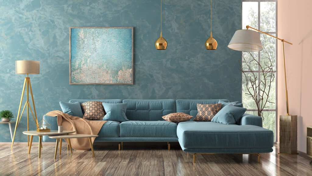 interior teal home