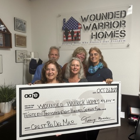 AARE GG Check Presentation to Wounded Warriors