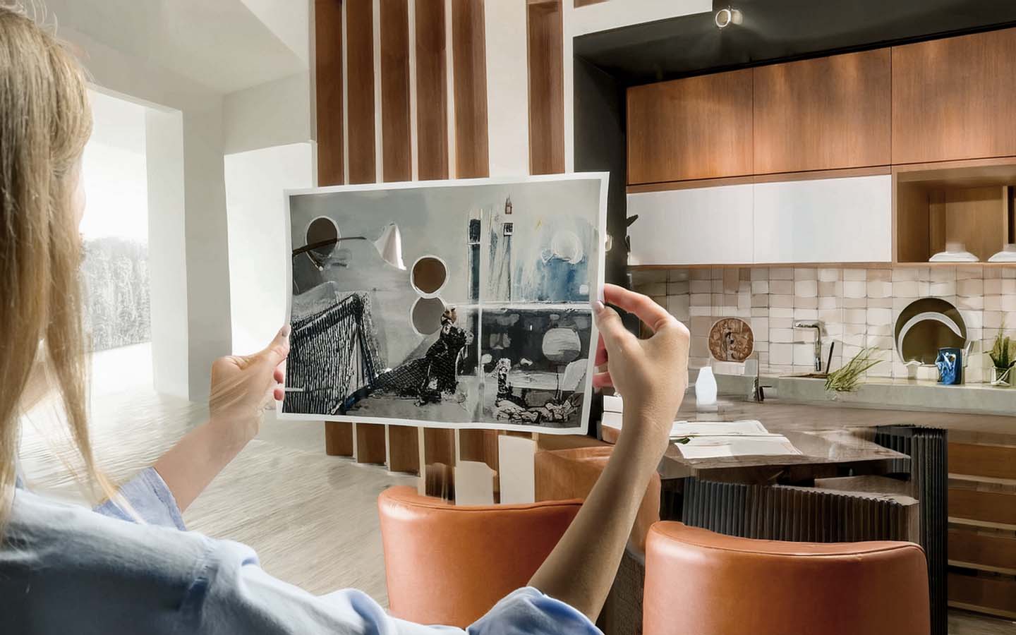 working with an interior decorator